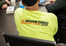 Wolkow Braker employee wearing a Wolkow Braker shirt